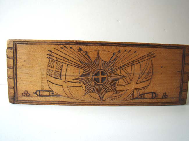 A charming Sailor carved Ditty box inscribed "HANNAH STEVENS, AD 1833" — image 4